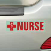 Autocollant De Voiture Nurse Rod of Asclepius (En voiture)