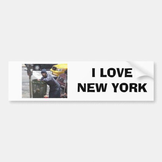 Autocollant De Voiture ny-bum00 [1], J'AIME NEW YORK (Devant)