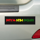 Autocollant De Voiture Nyahbinghi (En voiture)