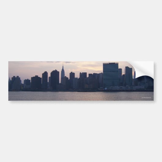 Autocollant De Voiture NYC Skyline - Sticker pare-chocs (Devant)