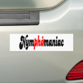 Autocollant De Voiture Nymphomane (En voiture)