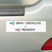 AUTOCOLLANT DE VOITURE OBAMA (En voiture)