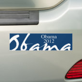 AUTOCOLLANT DE VOITURE OBAMA 2012 - (En voiture)
