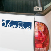 AUTOCOLLANT DE VOITURE OBAMA 2012 - (Sur camion)