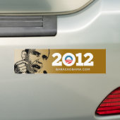 Autocollant De Voiture Obama 2012 (En voiture)