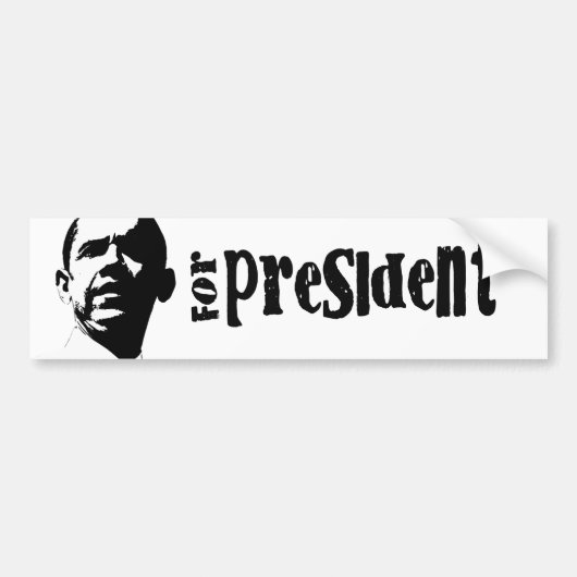 AUTOCOLLANT DE VOITURE OBAMA 2012 (Devant)