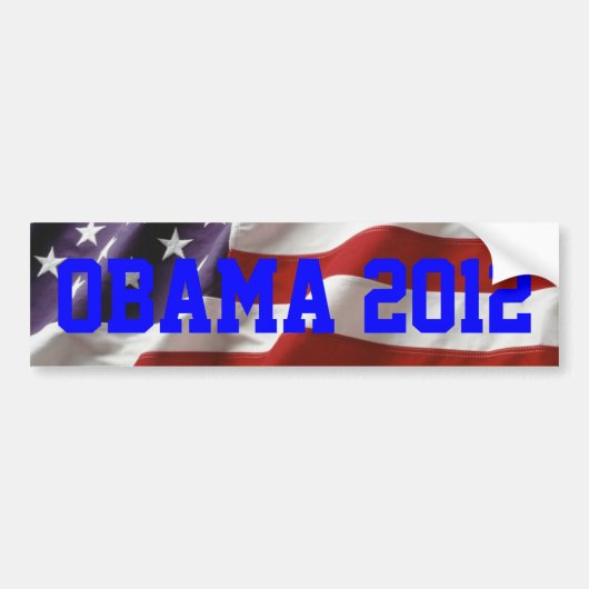 Autocollant De Voiture Obama 2012 (Devant)