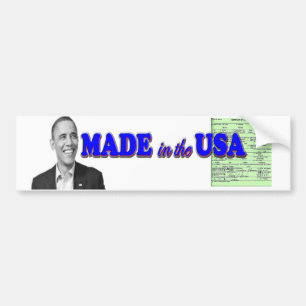 Autocollant De Voiture Obama 2012 a fait aux Etats-Unis
