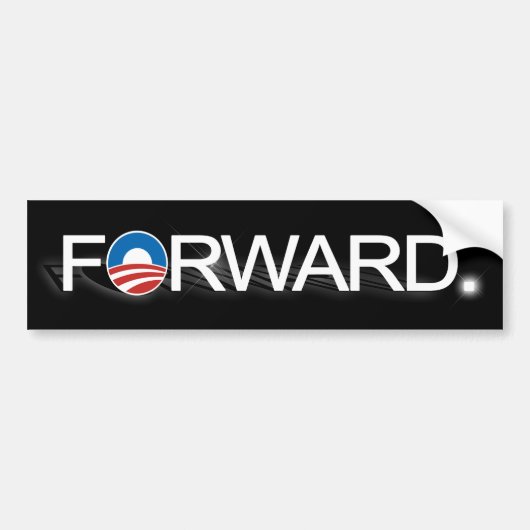 Autocollant De Voiture Obama 2012, adhésif pour pare-chocs noir en avant (Devant)