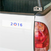 AUTOCOLLANT DE VOITURE OBAMA 2016 (Sur camion)
