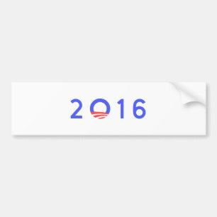AUTOCOLLANT DE VOITURE OBAMA 2016