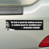 Autocollant De Voiture Obama a une excuse pour tout ! (En voiture)