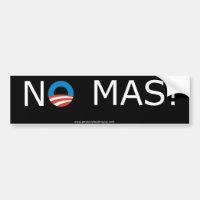 Obama aucun MAS ! Adhésif pour pare-chocs