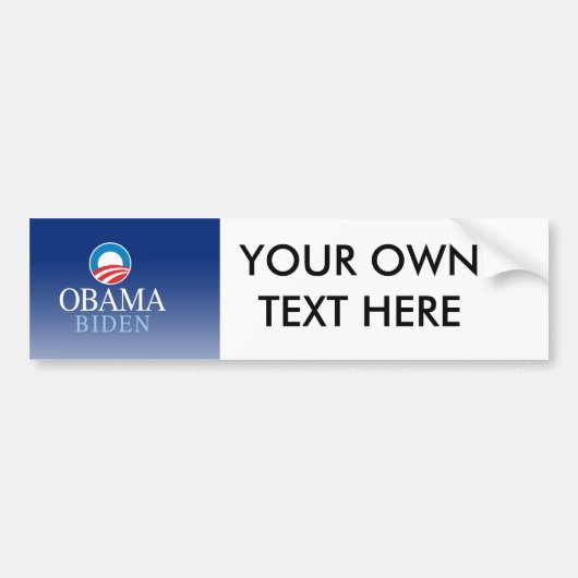 Autocollant De Voiture Obama/Biden (Devant)