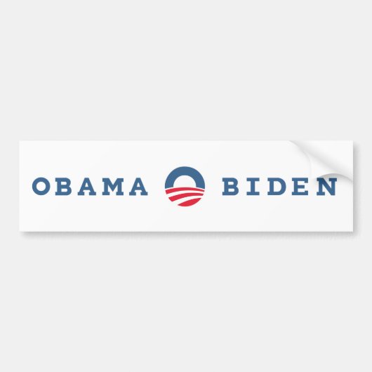 Autocollant De Voiture Obama/Biden 2012 (Devant)