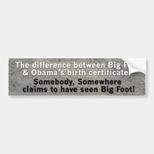 Autocollant De Voiture Obama contre la grande copie de pied