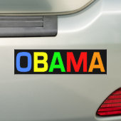Autocollant De Voiture Obama dans un arc-en-ciel d'adhésif pour (En voiture)