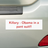 Autocollant De Voiture Obama dans un costume de culotte (En voiture)