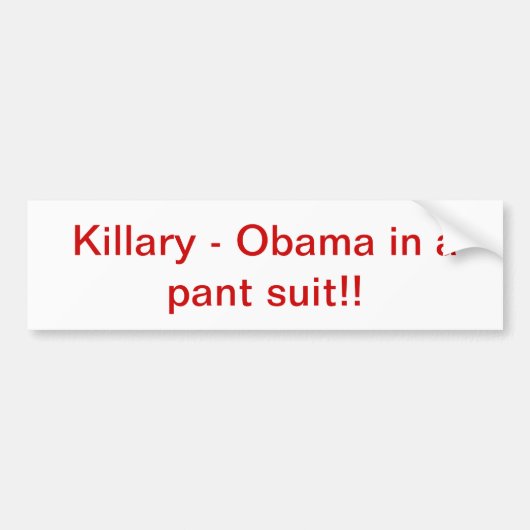 Autocollant De Voiture Obama dans un costume de culotte (Devant)