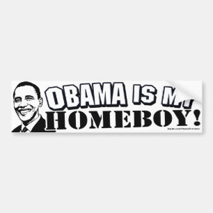 Autocollant De Voiture Obama est mon adhésif pour pare-chocs de Homeboy