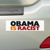 Autocollant De Voiture Obama est raciste (En voiture)