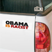 Autocollant De Voiture Obama est raciste (Sur camion)