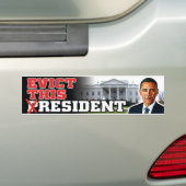 Autocollant De Voiture Obama-Expulsez cet adhésif pour pare-chocs (En voiture)