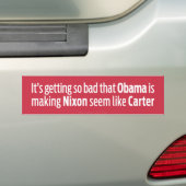 Autocollant De Voiture Obama faisant Nixon semblent comme Carter (En voiture)