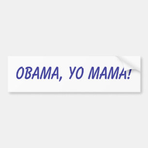 Autocollant De Voiture Obama, maman de Yo !