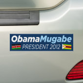 Autocollant De Voiture Obama Mugabe 2012 (En voiture)