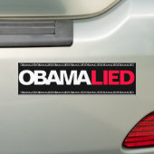 AUTOCOLLANT DE VOITURE OBAMA - OBAMA S'EST TROUVÉ (En voiture)
