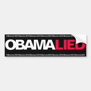 AUTOCOLLANT DE VOITURE OBAMA - OBAMA S'EST TROUVÉ