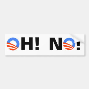 Autocollant De Voiture Obama OH ! NON !