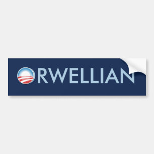 Autocollant De Voiture Obama Orwellian
