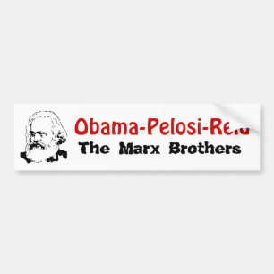 Autocollant De Voiture Obama-Pelosi-Reid - les frères de Marx