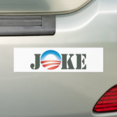 Autocollant De Voiture Obama = plaisanterie (En voiture)