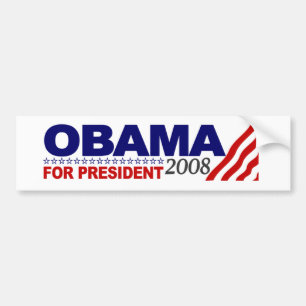 Autocollant De Voiture Obama pour le président 2008