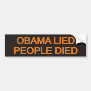 Autocollant De Voiture Obama s'est trouvé les gens est mort