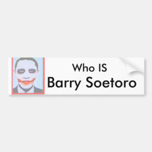 Autocollant De Voiture Obama-socialism_0_white, qui EST, Barry Soetoro