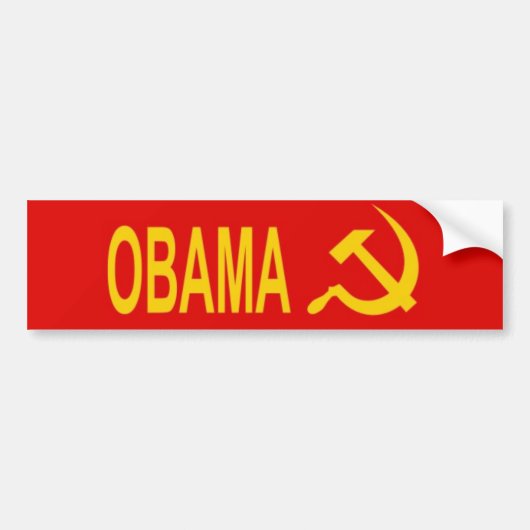 Autocollant De Voiture Obama - socialiste (Devant)