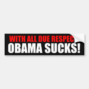 Autocollant De Voiture Obama suce