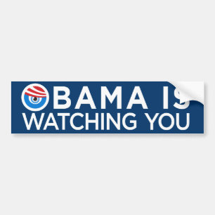 Autocollant De Voiture Obama vous observe