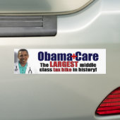 Autocollant De Voiture ObamaCare : Augmentation d'impôts de classe (En voiture)