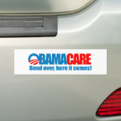 Autocollant De Voiture Obamacare - courbure ici elle vient (En voiture)