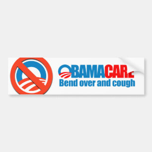 Autocollant De Voiture Obamacare - courbure plus d'et toux