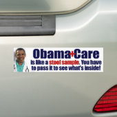 Autocollant De Voiture Obamacare est comme un ÉCHANTILLON DE SELLES (En voiture)