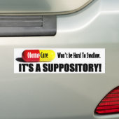 Autocollant De Voiture ObamaCare : Il ne sera pas difficile d'avaler ! (En voiture)