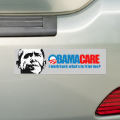 Autocollant De Voiture Obamacare - je travaille dur ce qui est dans lui (En voiture)