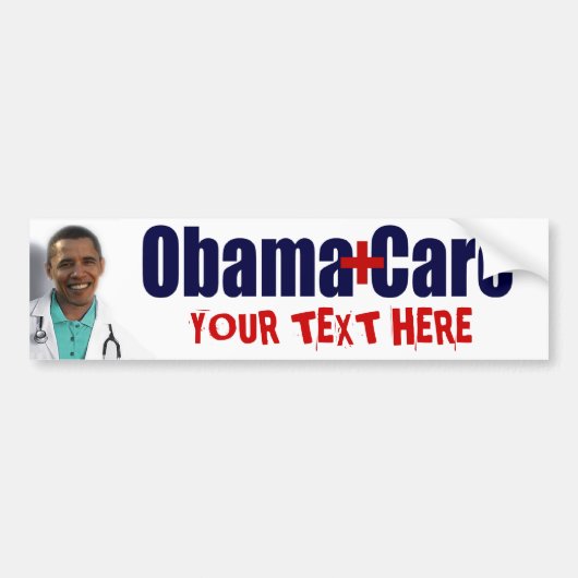 Autocollant De Voiture ObamaCare (vous personnaliser) (Devant)