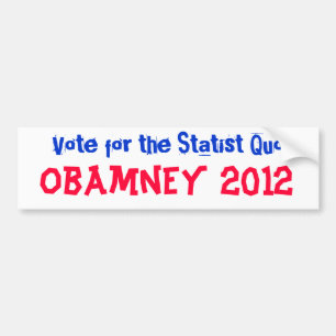 Autocollant De Voiture Obamney 2012